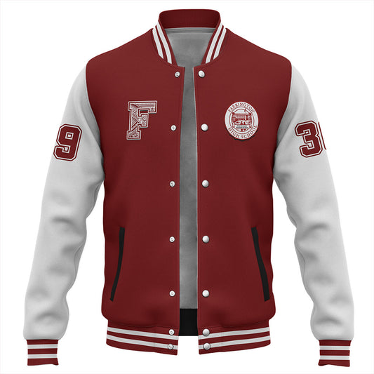 Hawaii Baseball Jacket Farrington High School Polynesian Letters Style
