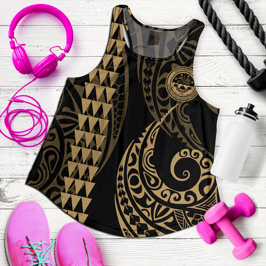 Federated States Of Micronesia Women Tank Kakau Style Ver.1