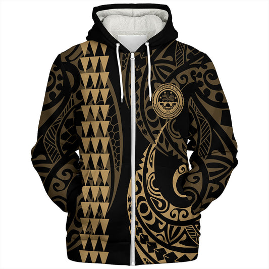 Federated States Of Micronesia Sherpa Hoodie Kakau Style Ver.1