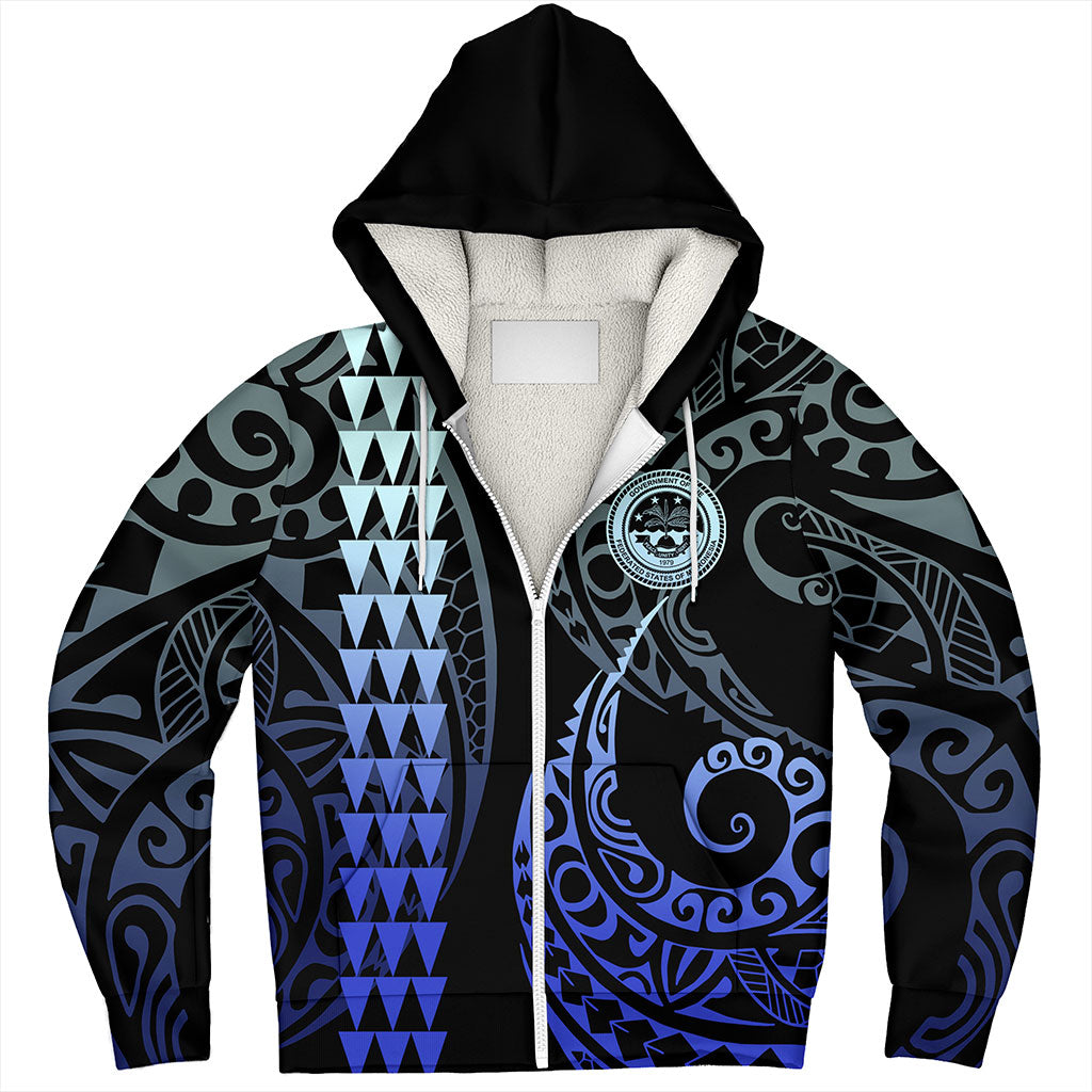 Federated States Of Micronesia Sherpa Hoodie Kakau Style