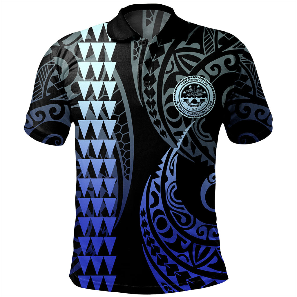 Federated States Of Micronesia Polo Shirt Kakau Style