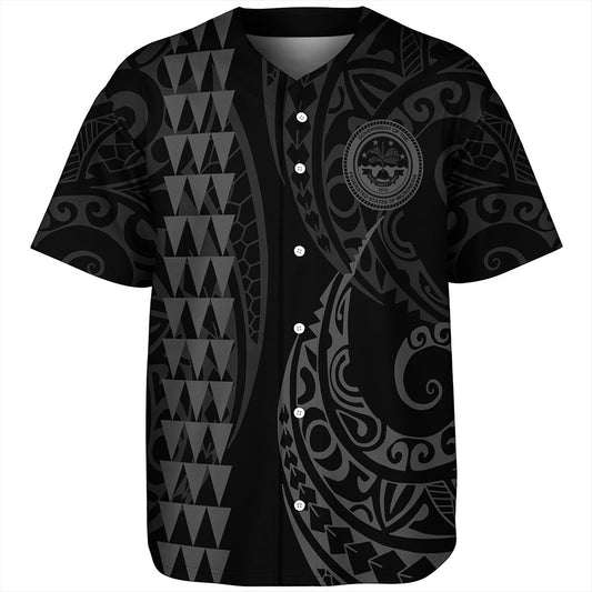 Federated States Of Micronesia Baseball Shirt Kakau Style