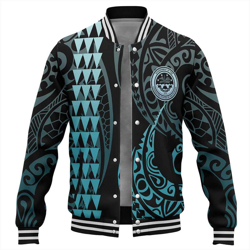 Federated States Of Micronesia Baseball Jacket Kakau Style Ver.1