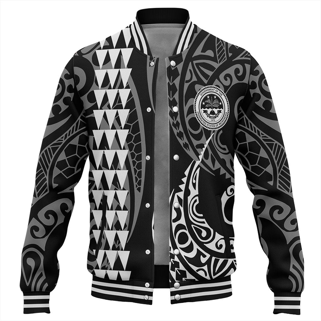 Federated States Of Micronesia Baseball Jacket Kakau Style Ver.1