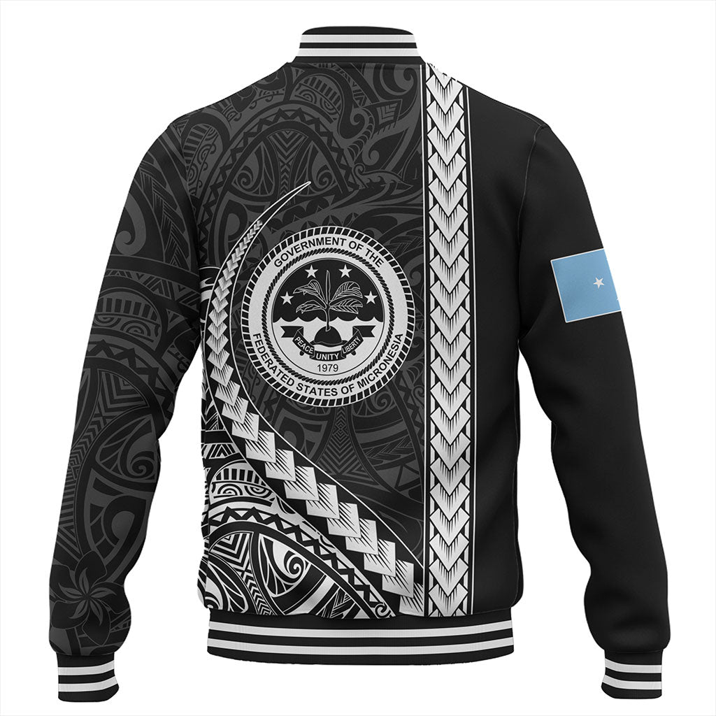 Federated States Of Micronesia Baseball Jacket Tribal Micronesian Coat Of Arms