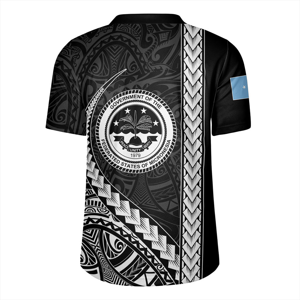 Federated States Of Micronesia Rugby Jersey Tribal Micronesian Coat Of Arms