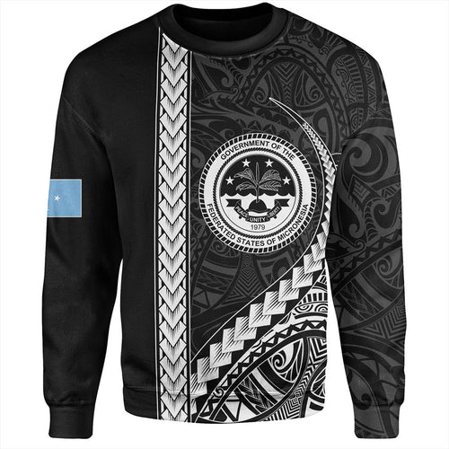 Federated States Of Micronesia Sweatshirt Tribal Micronesian Coat Of Arms