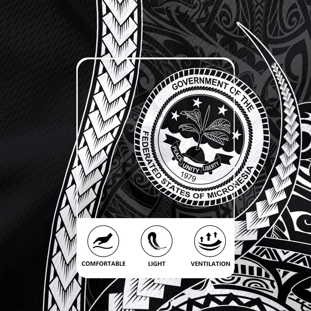 Federated States Of Micronesia Rugby Jersey Tribal Micronesian Coat Of Arms