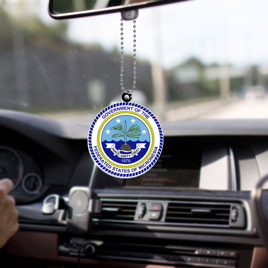Federated States Of Micronesia Car Hanging Ornament Coat Of Arms