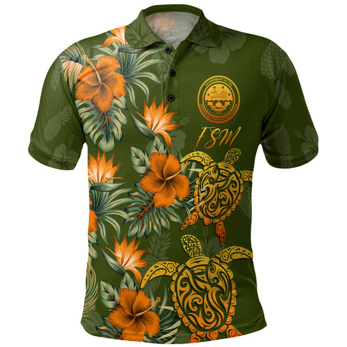 Federated States Of Micronesia Polo Shirt Custom Personalised Polynesian Tropical Summer