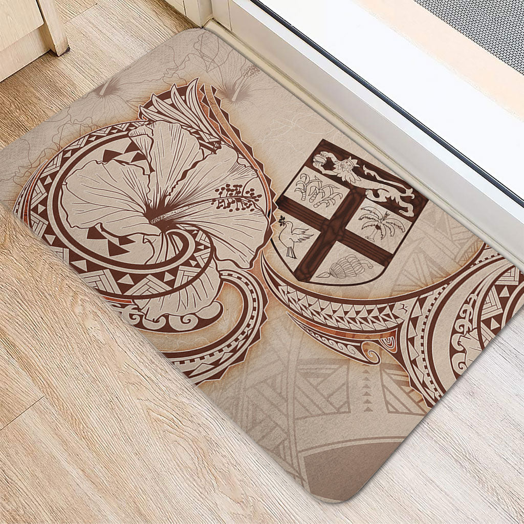 Fiji Door Mat Hibiscus Flower Vintage Style