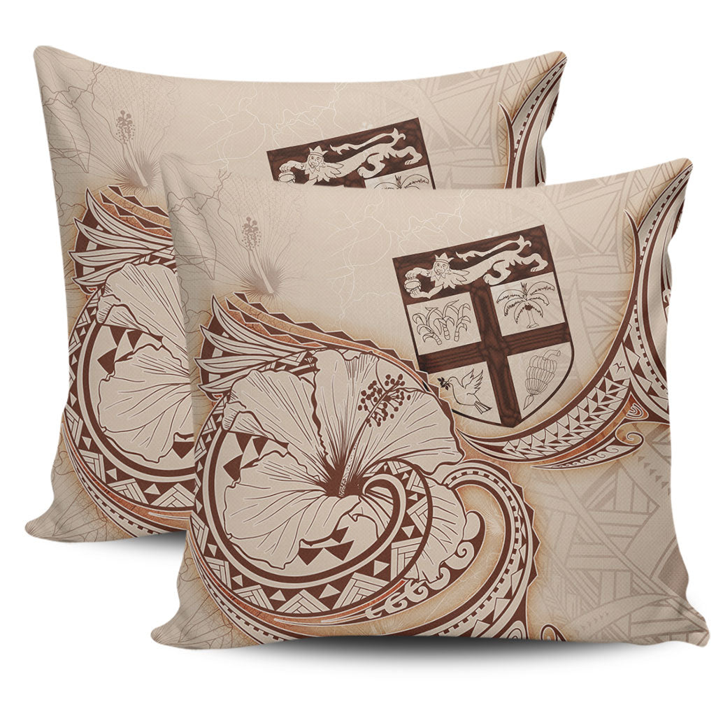 Fiji Pillow Cover Hibiscus Flower Vintage Style