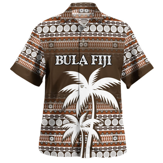 Fiji Hawaiian Shirt Melanesia Masi Pattern Grunge Style
