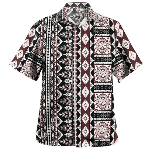 Vanuatu Hawaiian Shirt Custom Plumeria Tribal