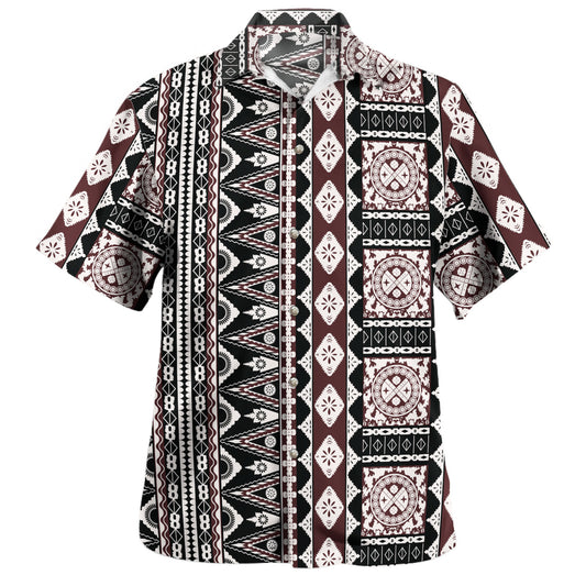Vanuatu Hawaiian Shirt Custom Plumeria Tribal