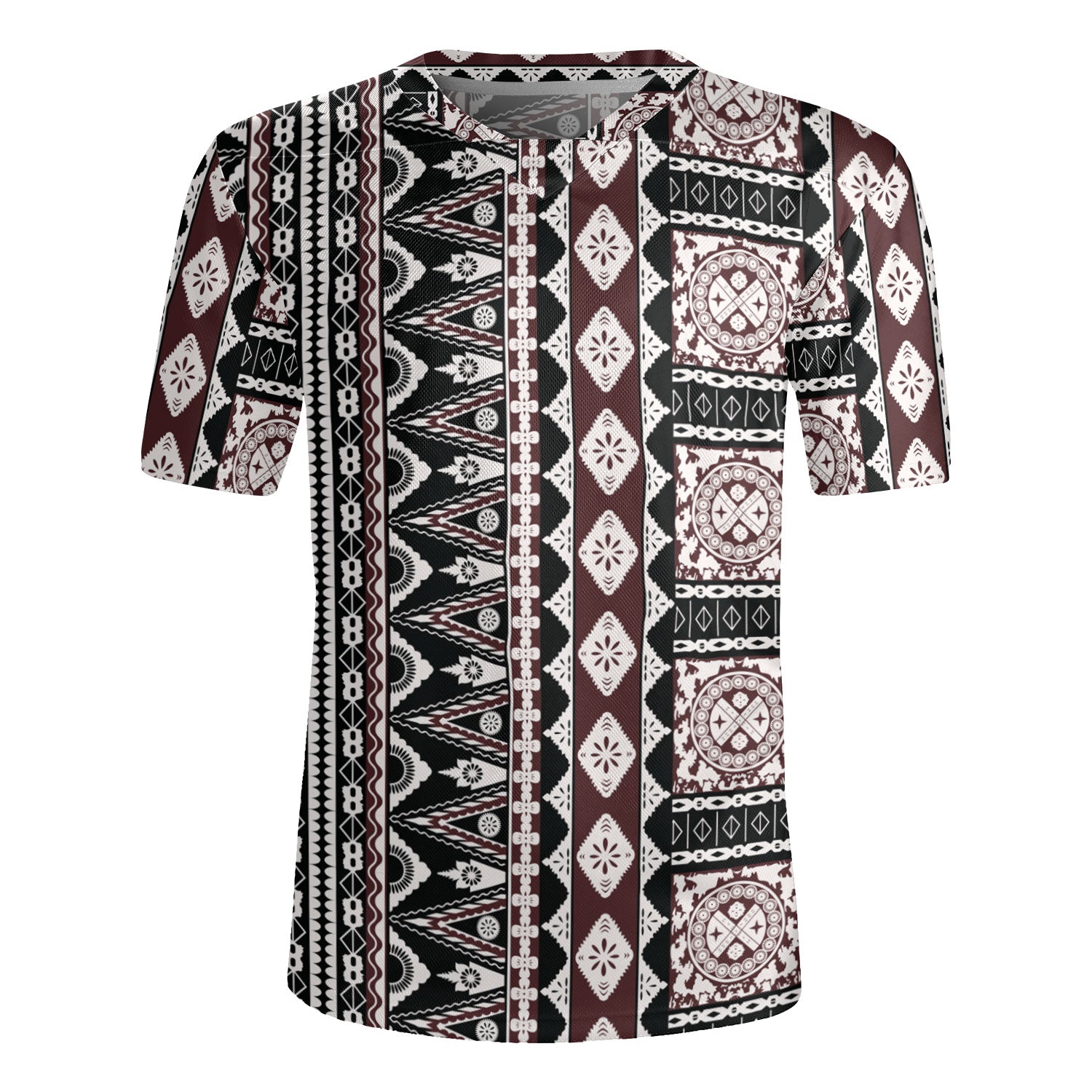 Fiji Rugby Jersey Bula Fiji Masi Motif Brown Color Design