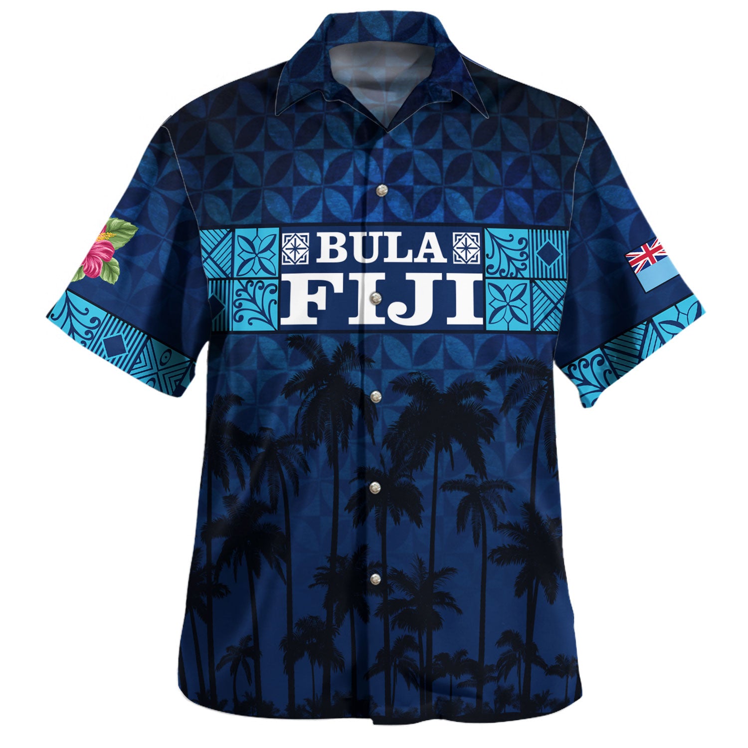 Vanuatu Hawaiian Shirt - Custom Proud Vanuatu Tribal Pattern Mix Flag