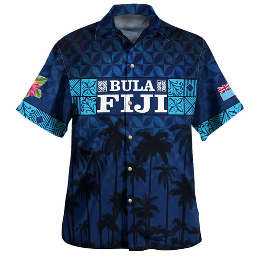 Vanuatu Hawaiian Shirt - Custom Proud Vanuatu Tribal Pattern Mix Flag