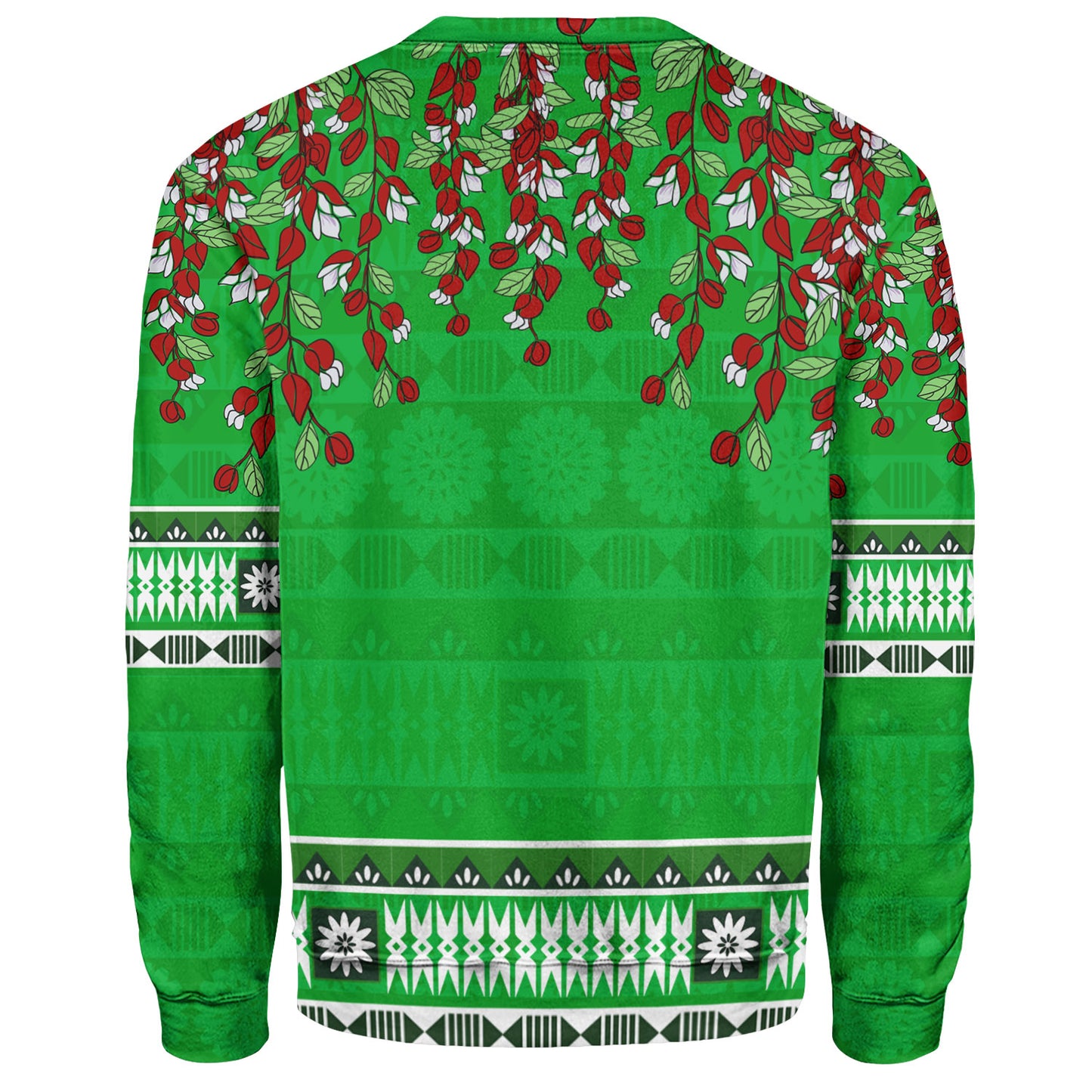 Fiji Sweatshirt Bula Fiji Masi With Tagimaucia Flowers