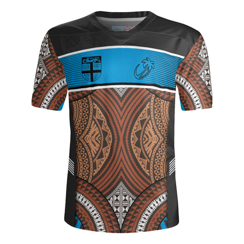 Fiji Rugby Jersey Custom Bula Fiji Rugby Tapa Design