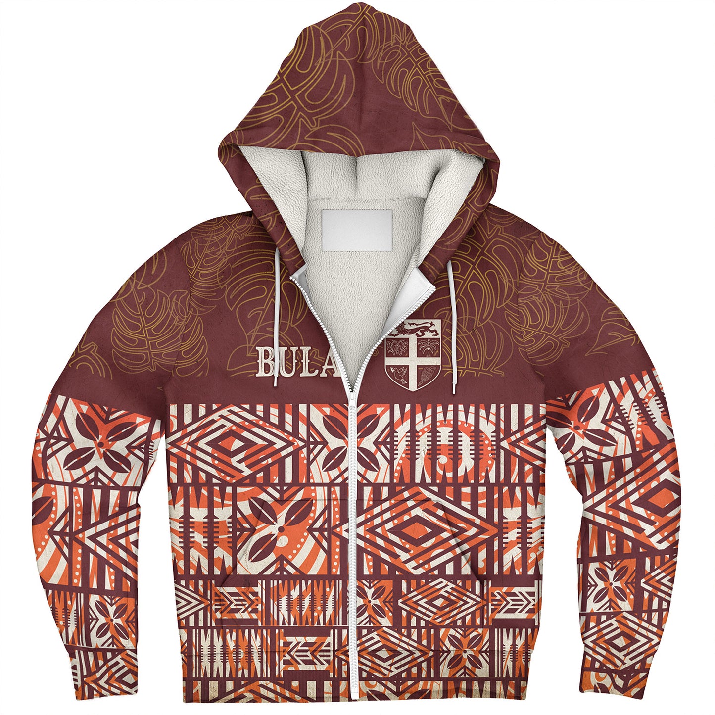 Fiji Sherpa Hoodie Bula Fiji Wear Vintage Style