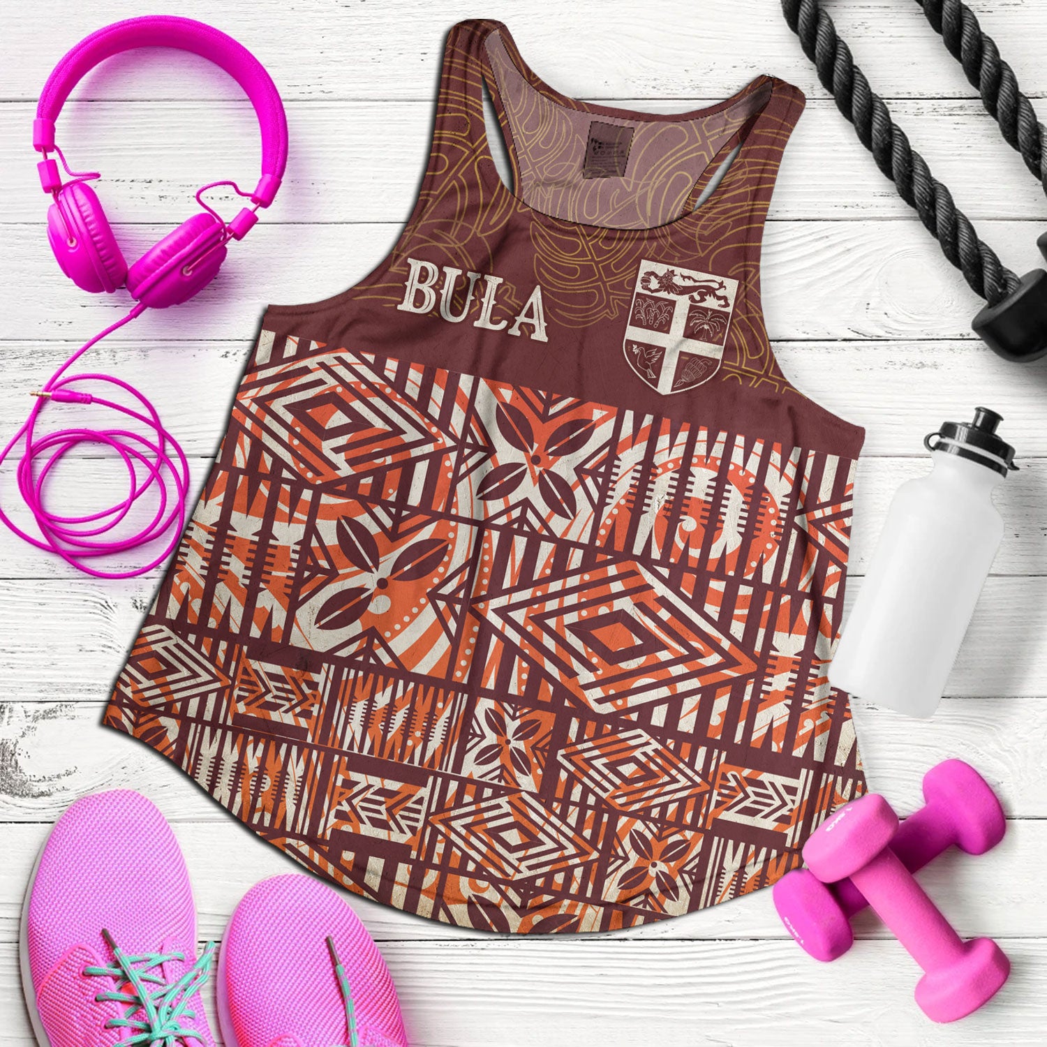 Fiji Women Tank Bula Fiji Wear Vintage Style