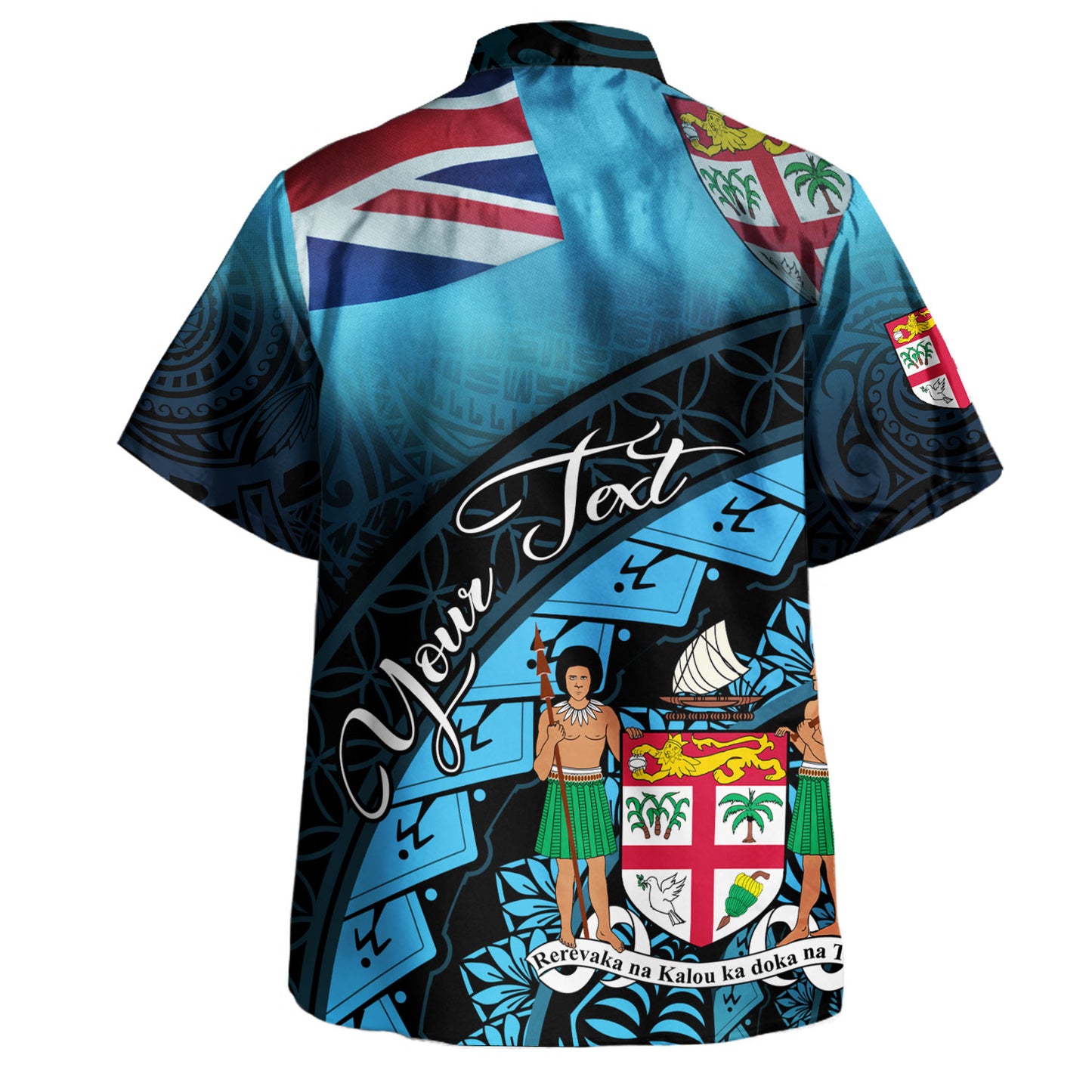 Fiji And Australia Custom Personalised Hawaiian Shirt Fijian Tapa With Australia Aboriginal Style