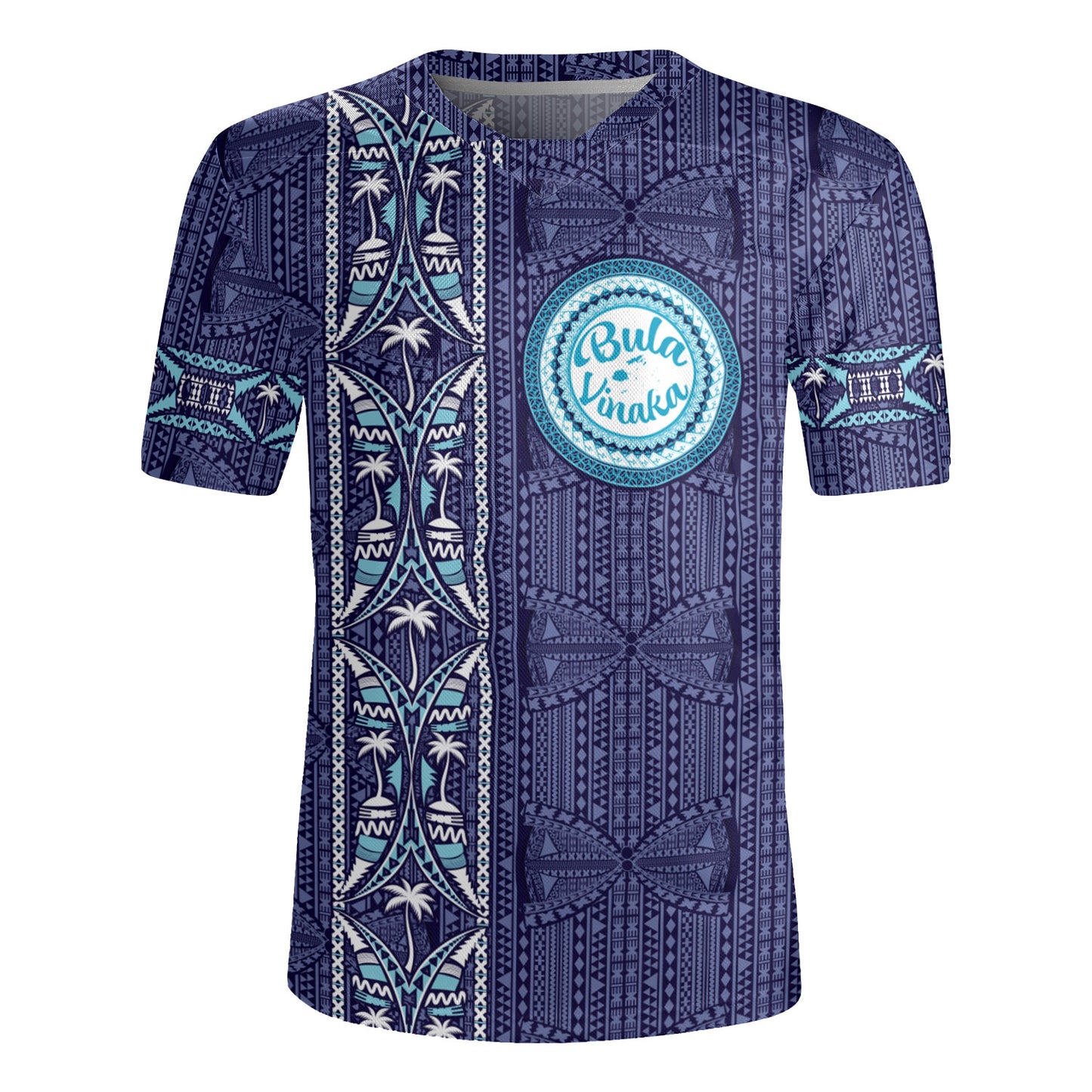 Fiji Rugby Jersey Bula Vinaka Tapa Palms Designs