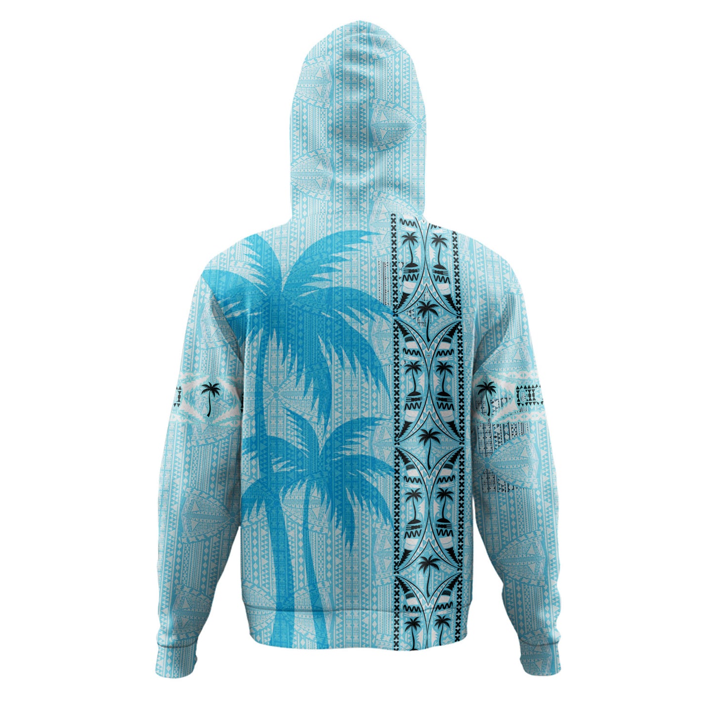 Fiji Hoodie Bula Vinaka Tapa Palms Designs