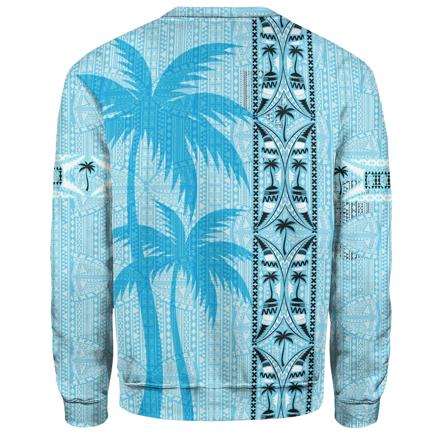 Fiji Sweatshirt Bula Vinaka Tapa Palms Designs