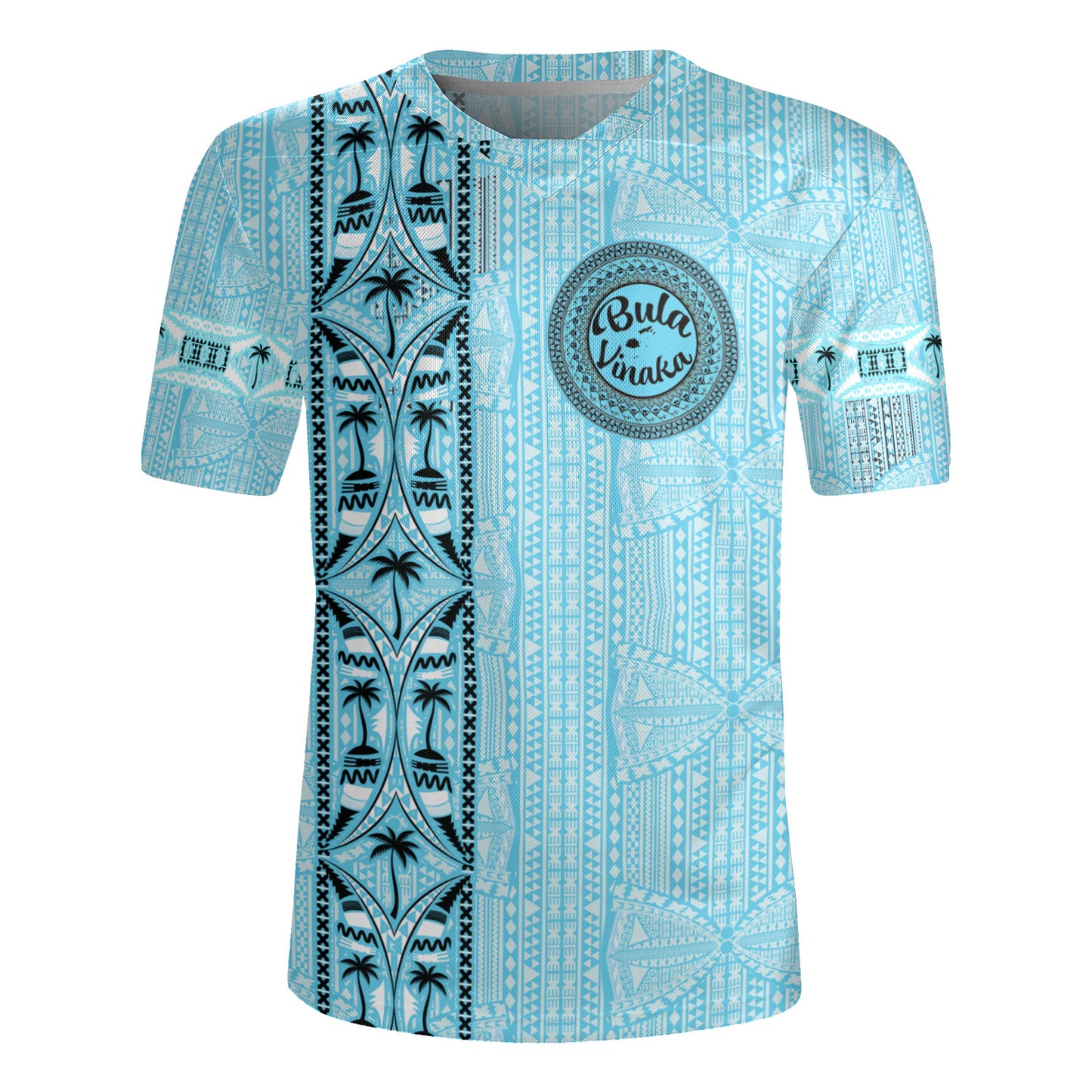 Fiji Rugby Jersey Bula Vinaka Tapa Palms Designs