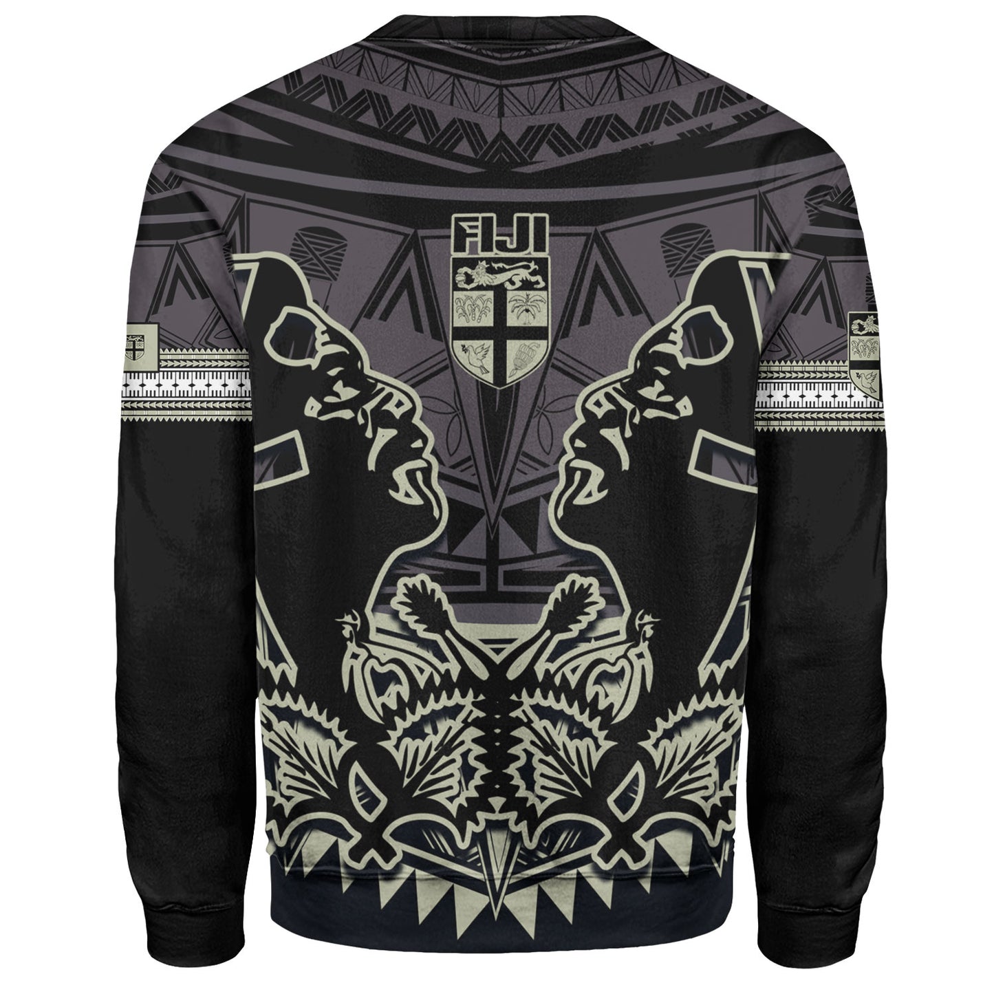 Fiji Sweatshirt Fiji Bati Masi Tapa Style