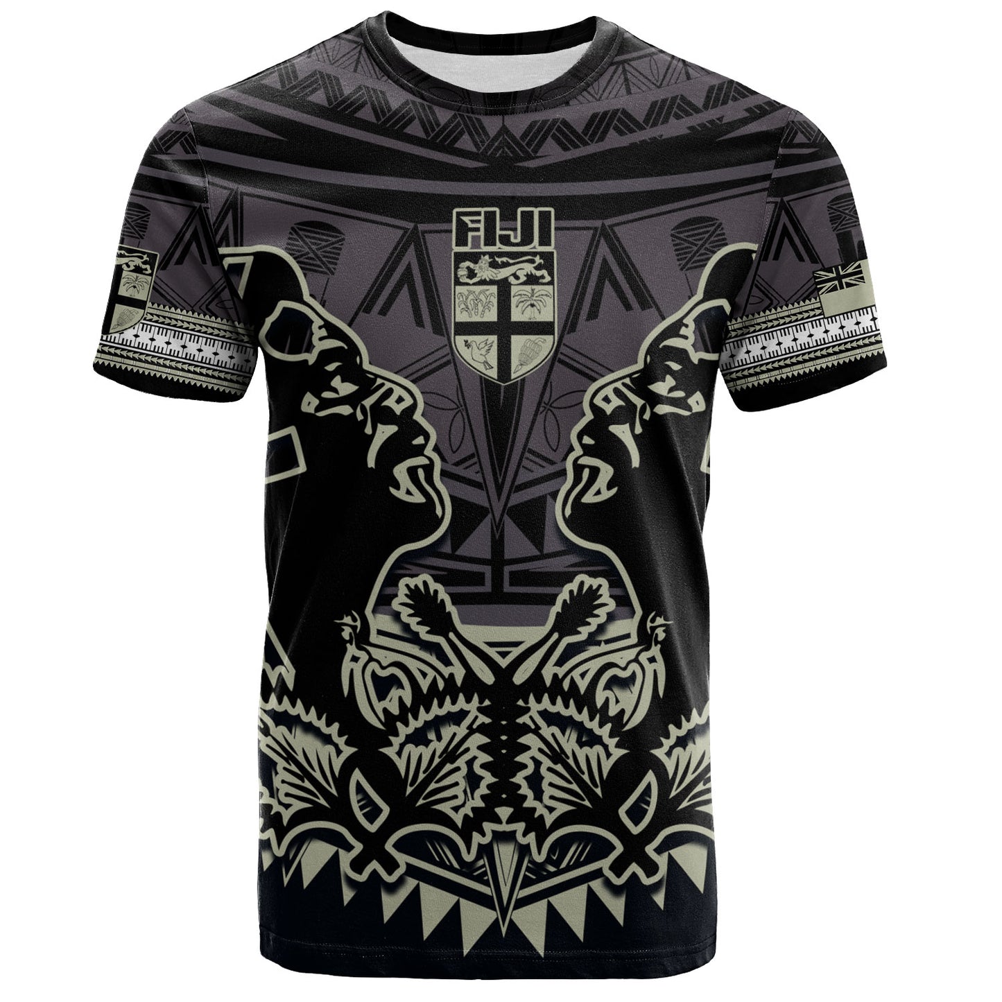 Fiji T-Shirt Fiji Bati Masi Tapa Style
