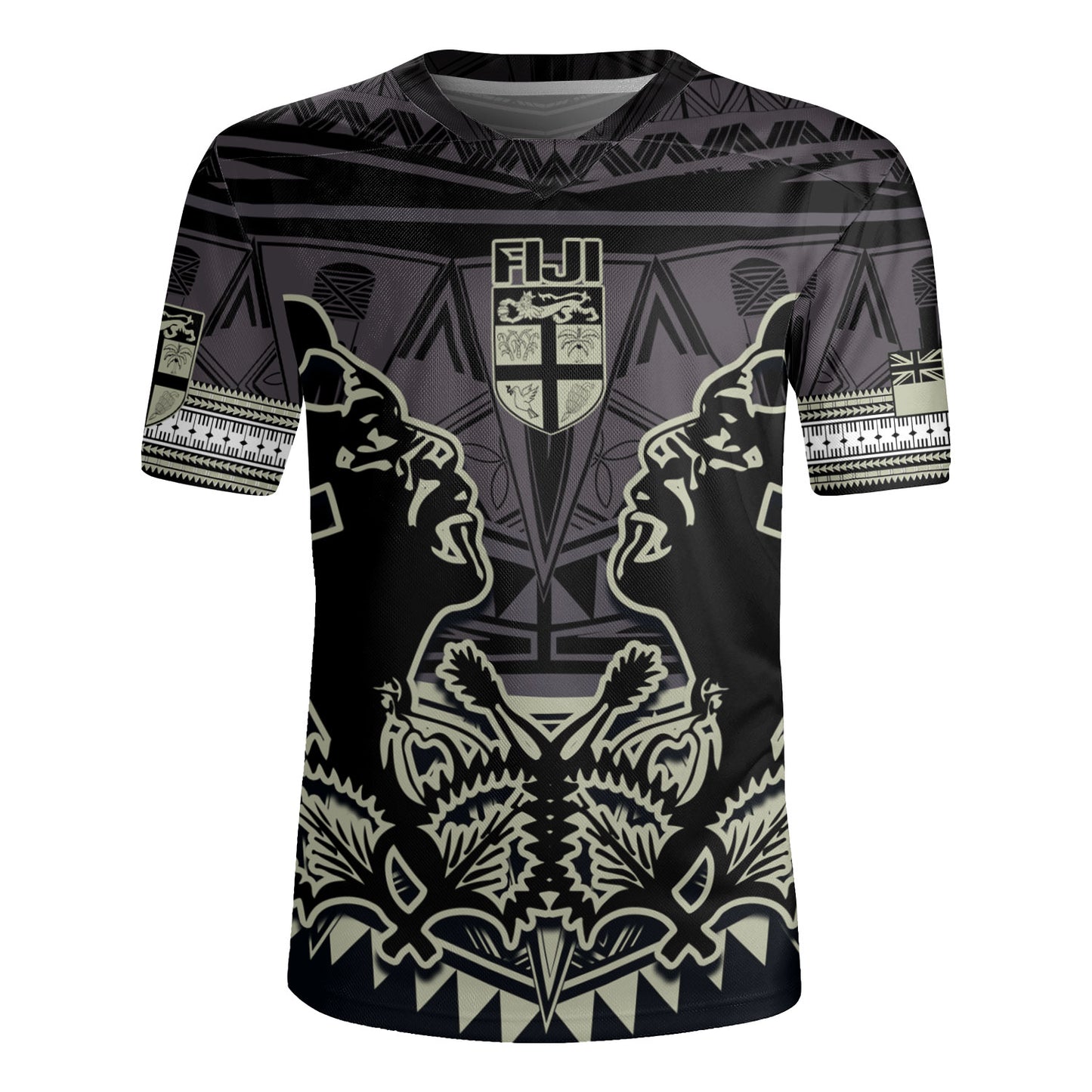 Fiji Rugby Jersey Fiji Bati Masi Tapa Style