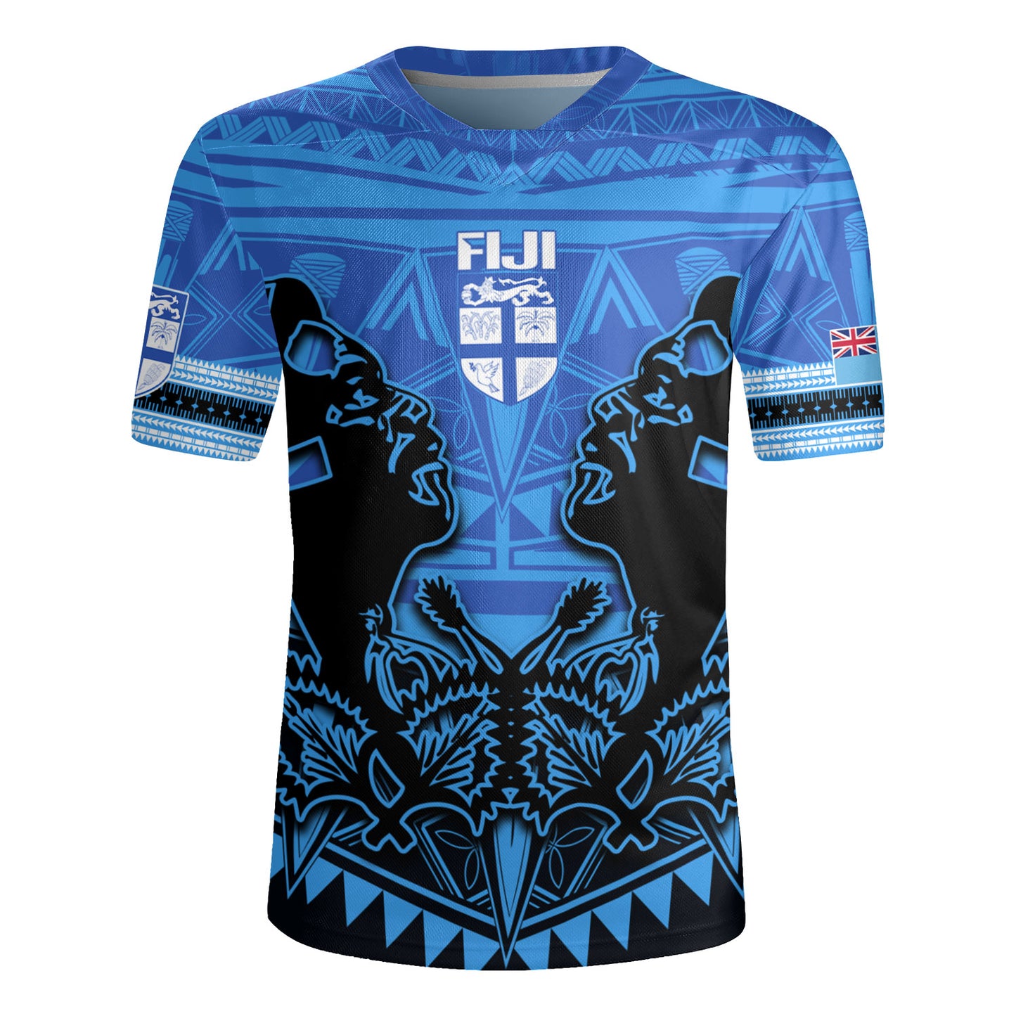 Fiji Rugby Jersey Fiji Bati Masi Tapa Style