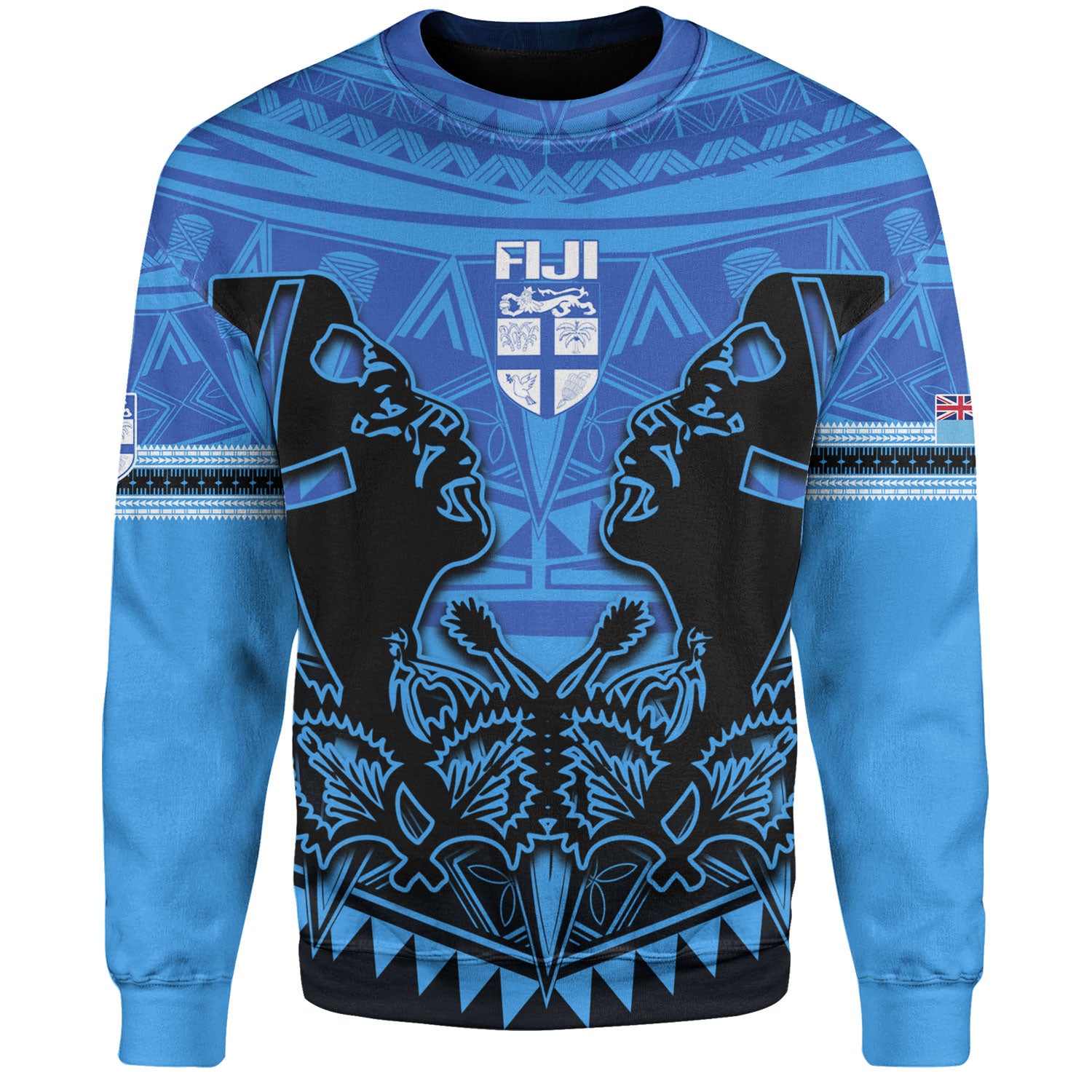 Fiji Sweatshirt Fiji Bati Masi Tapa Style