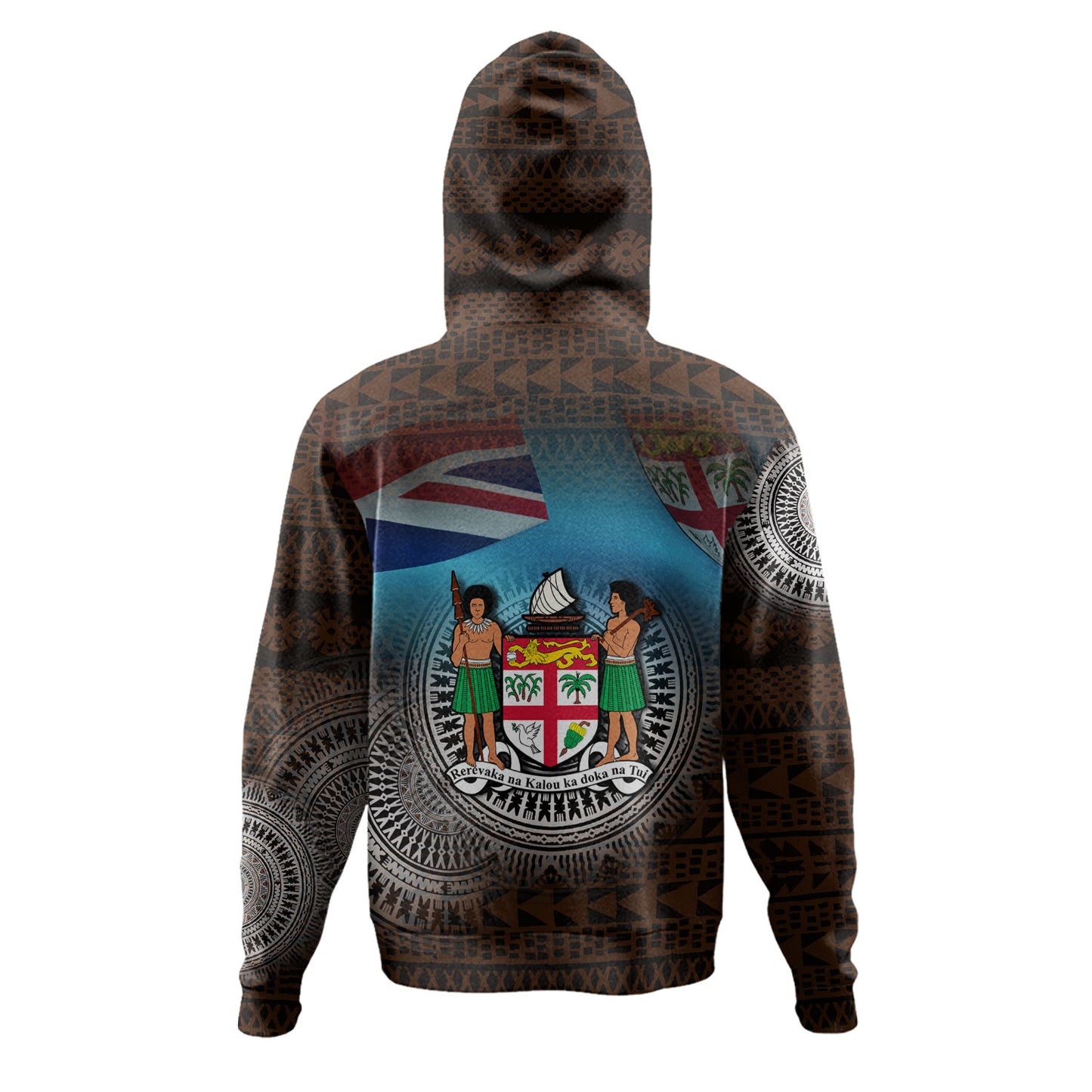 Fiji Hoodie Custom Fiji Islanders Tapa Masi Design