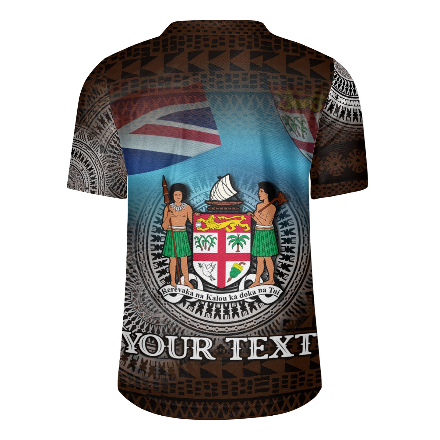 Fiji Rugby Jersey Custom Fiji Islanders Tapa Masi Design