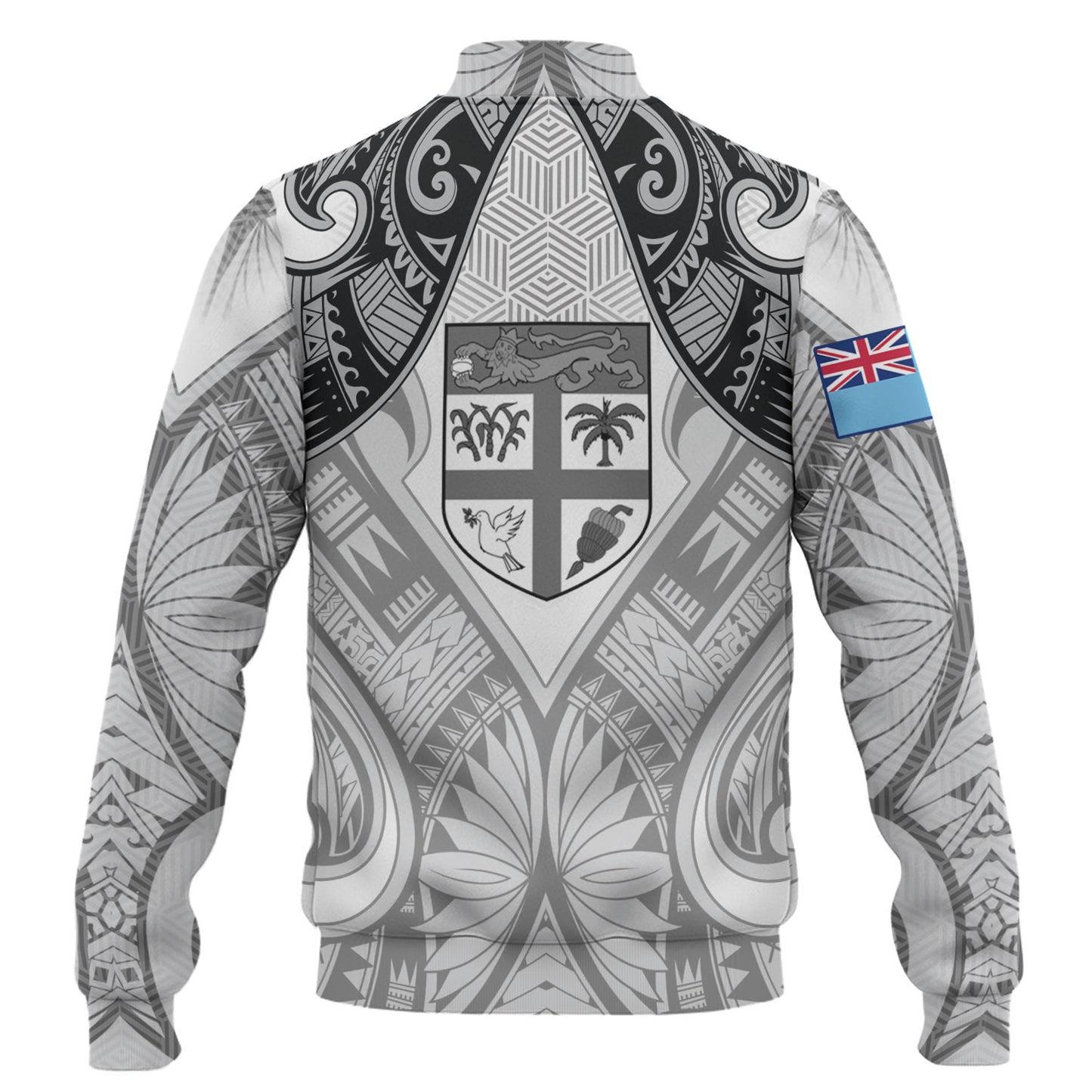 Fiji Baseball Jacket Fiji My Island Home Tribal Patterns