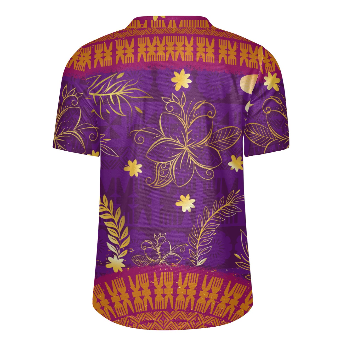 Fiji Rugby Jersey Fiji Tapa Tropical Plumeria Flowers Bouquet