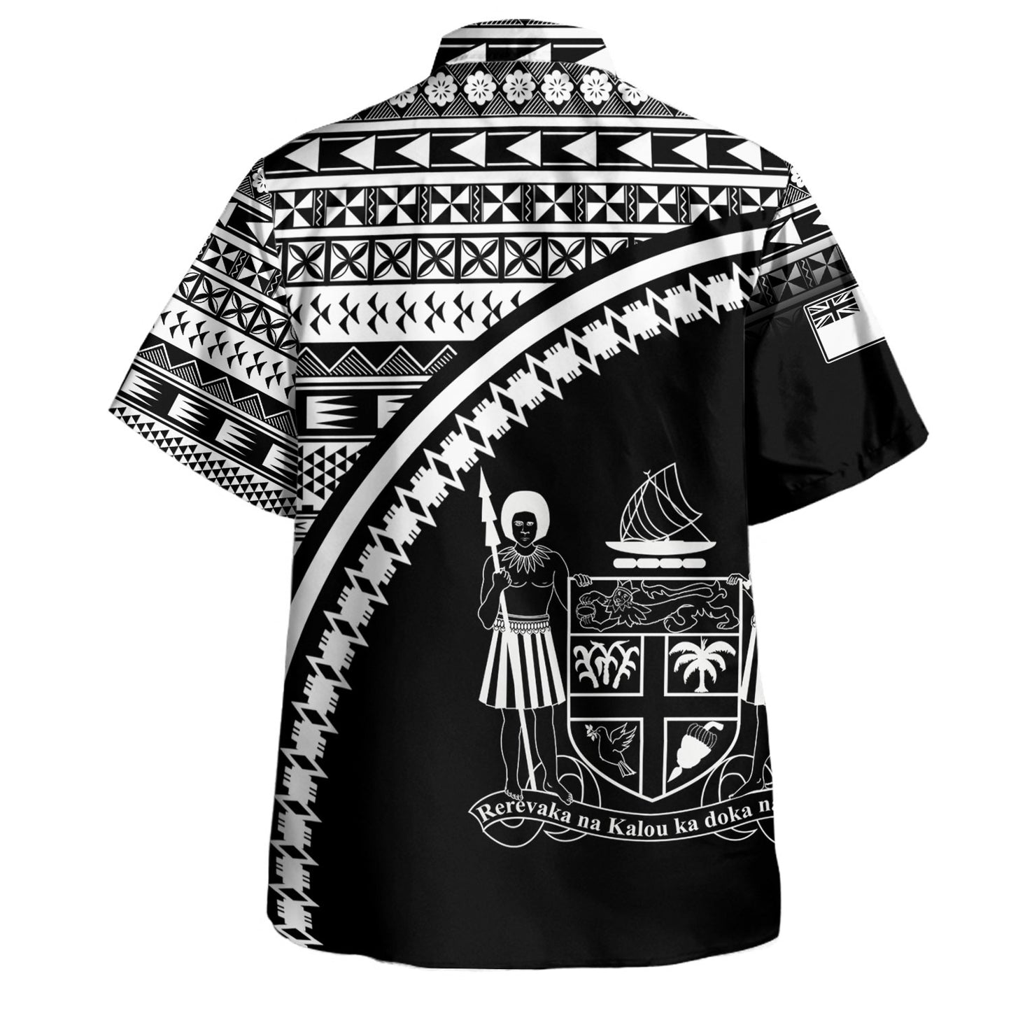 Fiji Custom Personalised Hawaiian Shirt Bula Si'a Fijian Flag Tapa Patterns Style