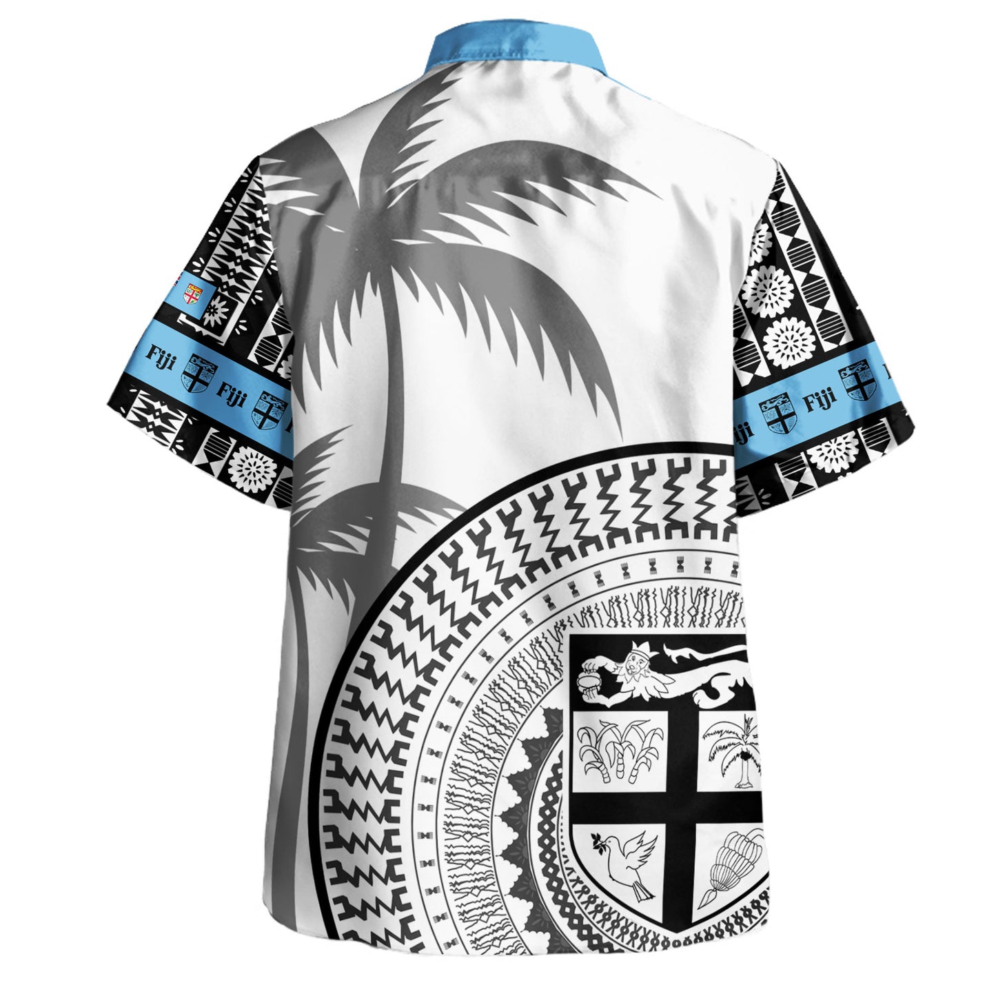 Fiji Hawaiian Shirt Fijian Masi Tapa Design