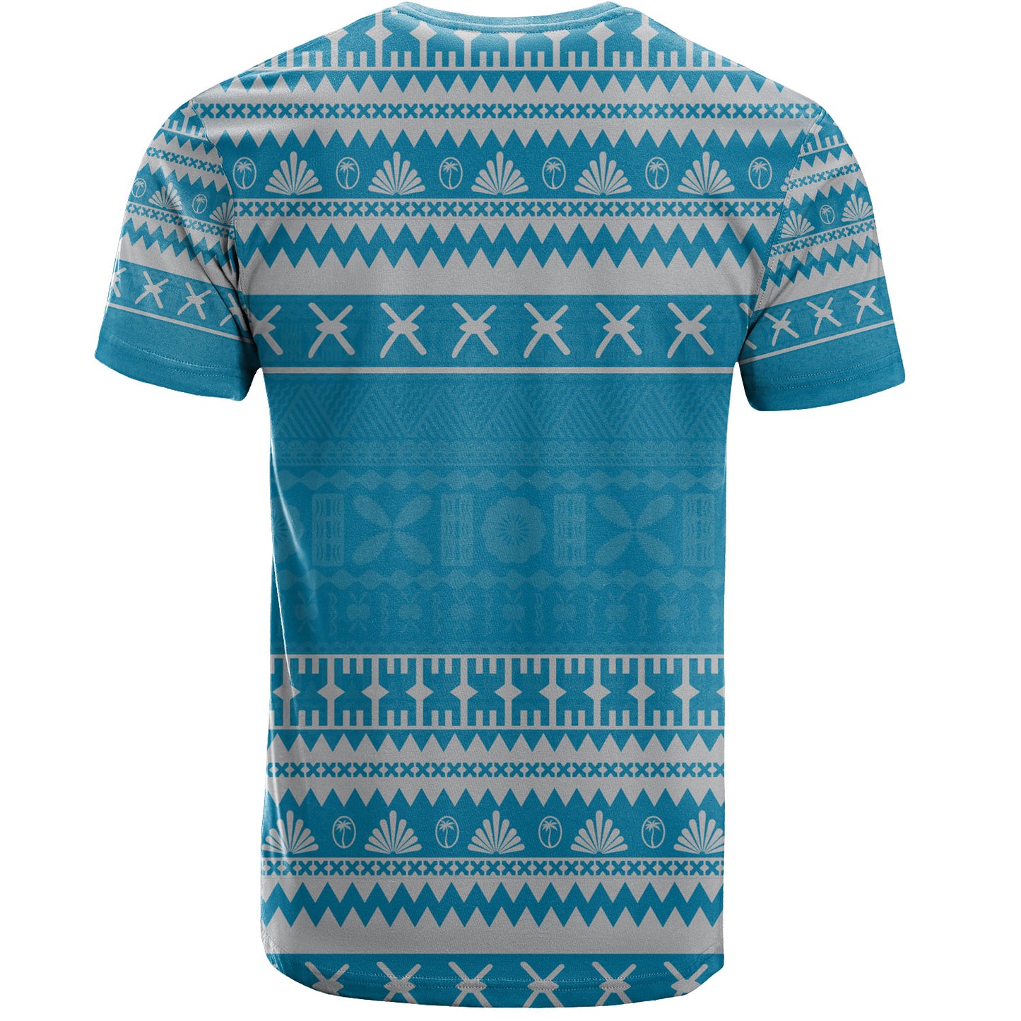 Fiji T-Shirt Fijian Masi Pattern Palm Style