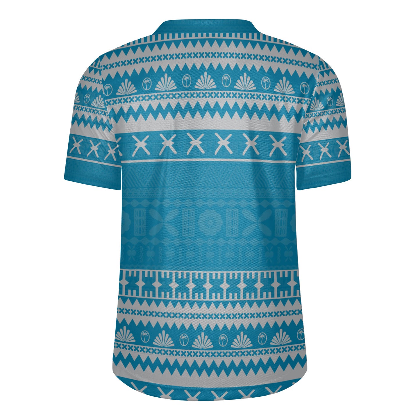 Fiji Rugby Jersey Fijian Masi Pattern Palm Style
