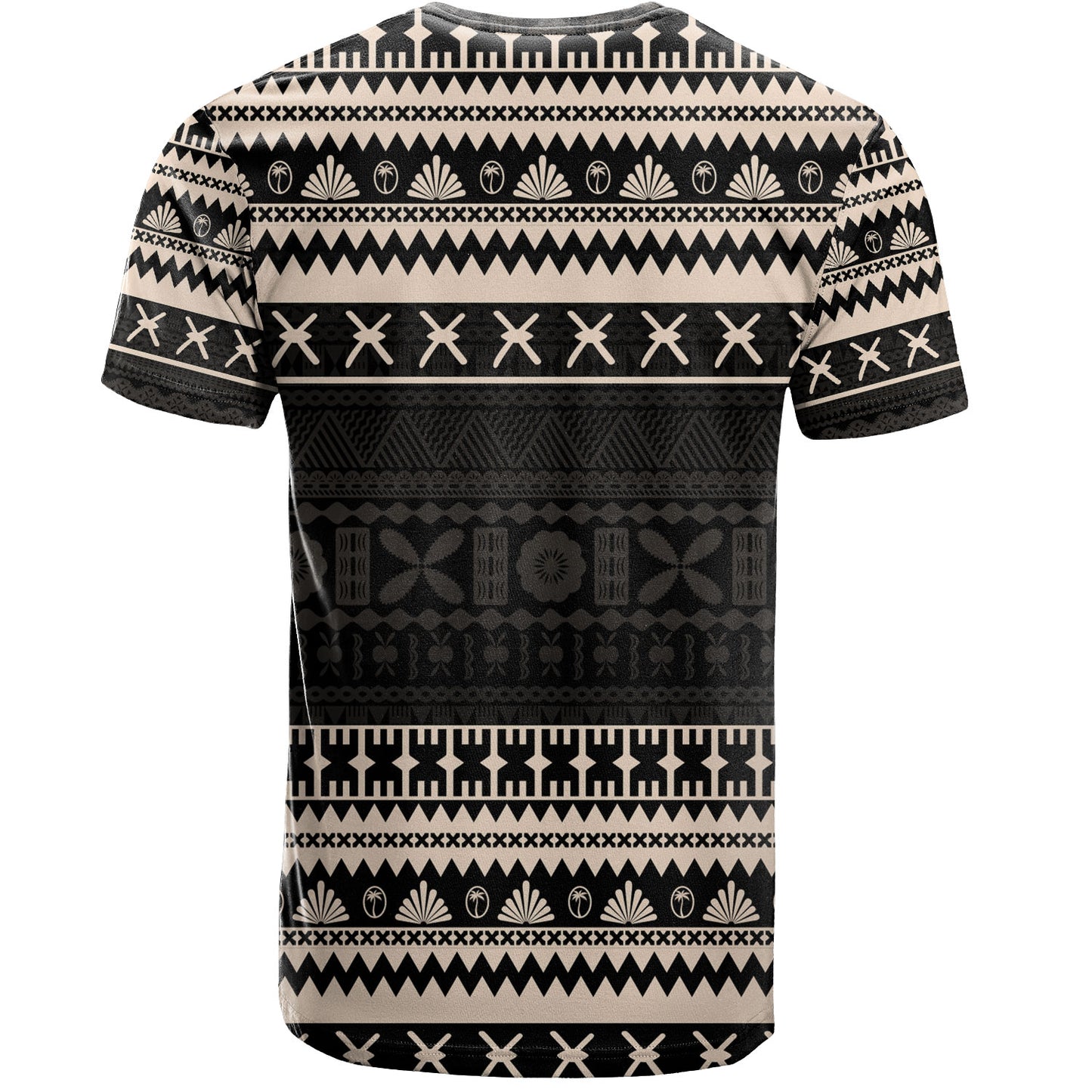 Fiji T-Shirt Fijian Masi Pattern Palm Style