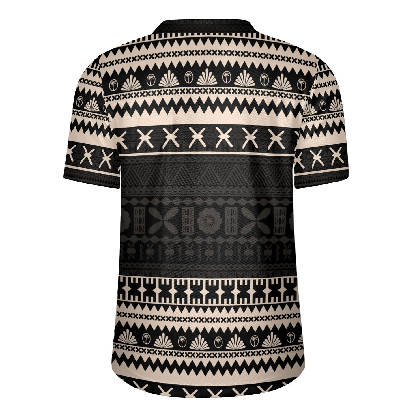 Fiji Rugby Jersey Fijian Masi Pattern Palm Style