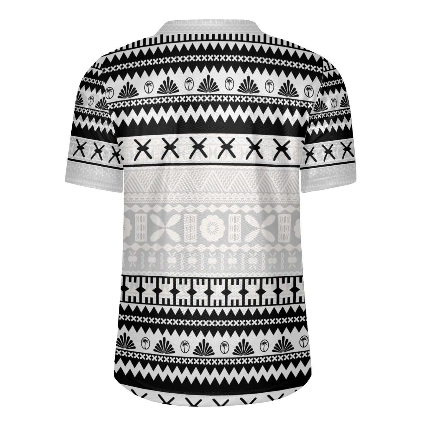 Fiji Rugby Jersey Fijian Masi Pattern Palm Style