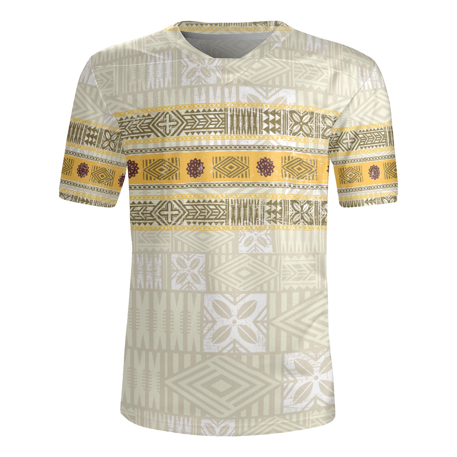 Fiji Rugby Jersey Fijian Masi Tapa Design