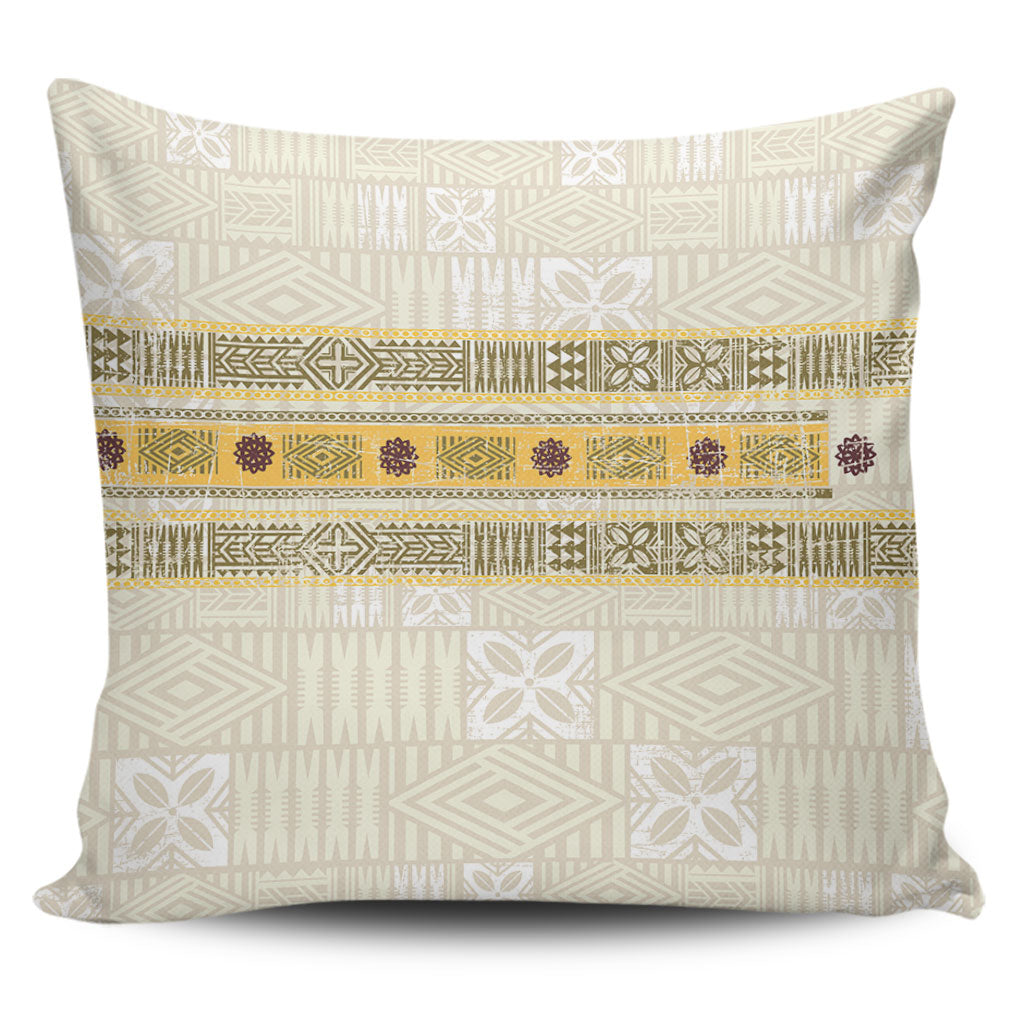 Fiji Pillow Cover Fijian Masi Tapa Design