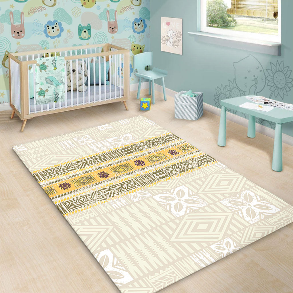 Fiji Area Rug Fijian Masi Tapa Design